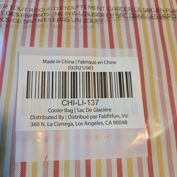 Chic & Tonic Summer Striped Cooler Bag - Picture 6 of 6